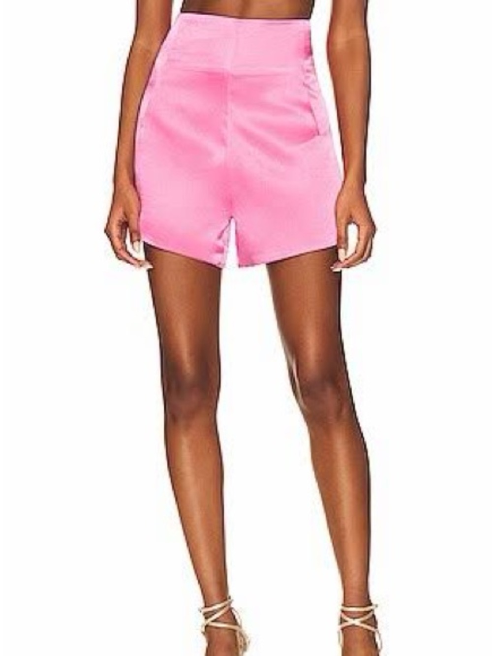 Bronx and Banco Bright Pink High-Waist Tailored Shorts